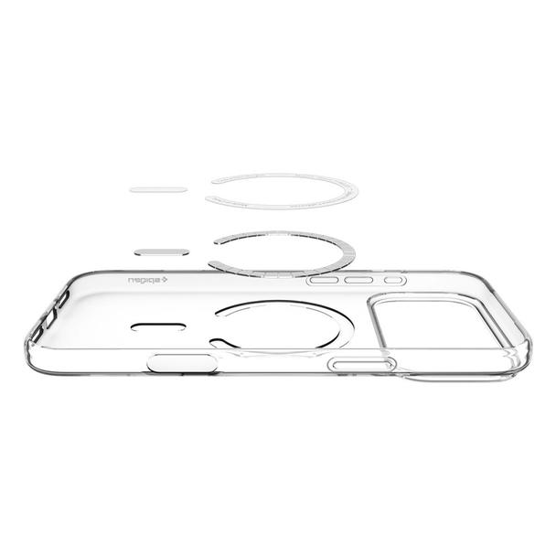 SPIGEN futerał LIQUID CRYSTAL MAG MAGSAFE IPHONE 17 PRO MAX CLEAR/WHITE