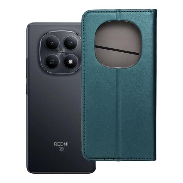 Etui z klapką na Xiaomi Redmi NOTE 15 PRO PLUS 5G Smart Magneto ciemnozielone