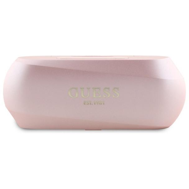 GUESS słuchawki bezprzewodowe bluetooth TWS GUTWSC2MCDSP (Elongated Metallic Classic Printed Logo) różowe