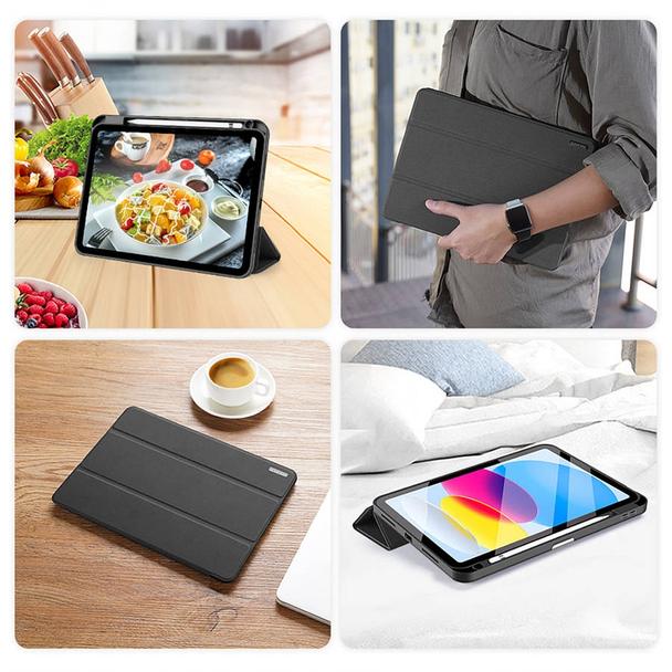 DUX DUCIS etui DOMO składane z miejscem na rysik do iPad 10 (2022) czarne