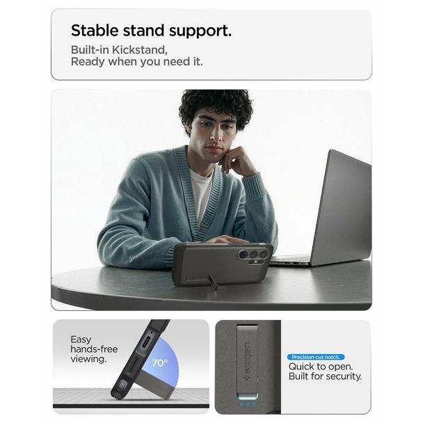 SPIGEN futerał TOUGH ARMOR kompatybilny z MagSafe do SAMSUNG S26 Ultra gunmetal