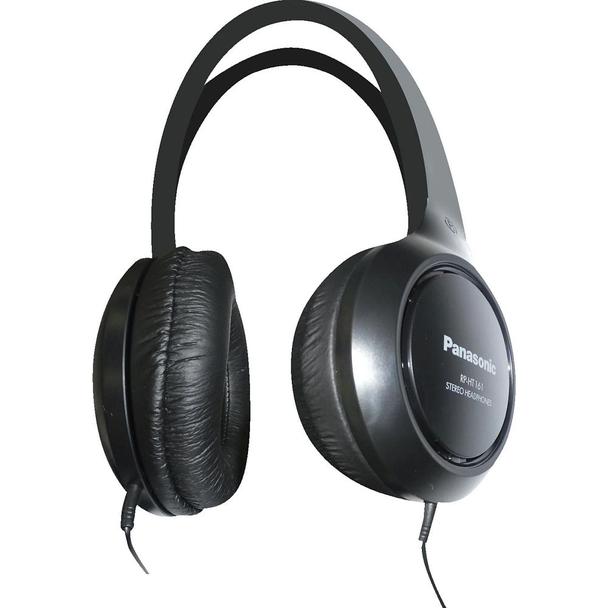 Słuchawki przewodowe nauszne Jack 3,5 mm Panasonic RP-HT161 czarne