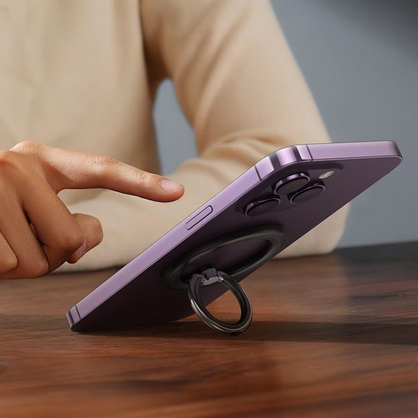 Uchwyt na telefon na palec Hoco magnetyczny Ring GH1 czarny