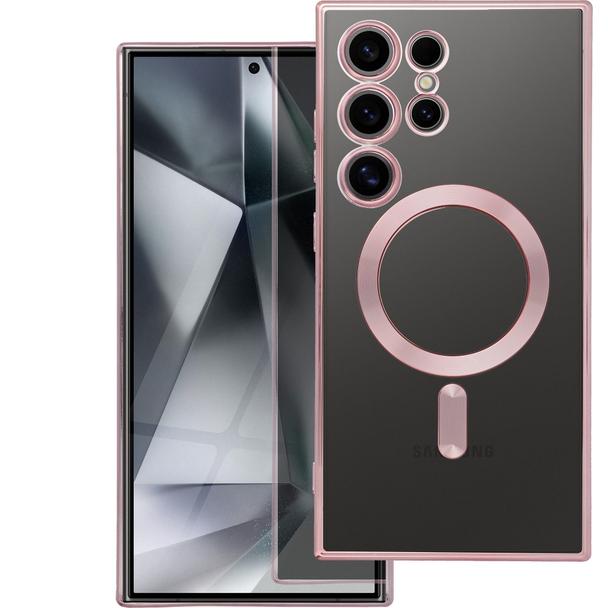 Futerał do Samsung S24 ULTRA Electro Mag Cover zgodny z MagSafe złoty róż
