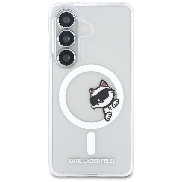 KARL LAGERFELD futerał do SAMSUNG S26 KLHMS26S6HCPSCT (Magnetic IML Peekaboo Choupette) transparentny