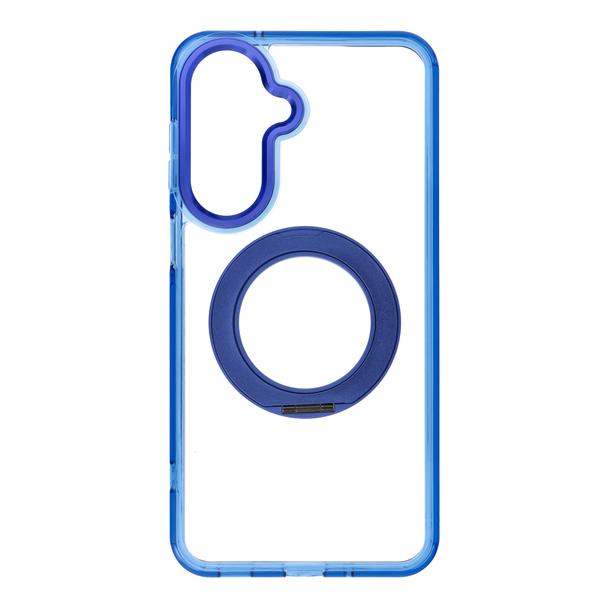 Etui na Samsung A27 Frame Circle Stand zgodne z MagSafe granatowe