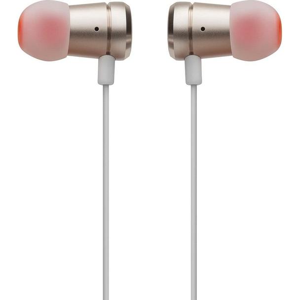 Słuchawki przewodowe douszne Jack 3,5mm z mikrofonem JBL T290 złote