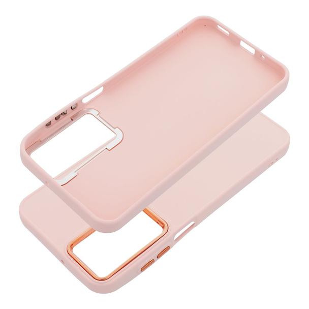 Futerał do Samsung A16 5G / A16 4G Frame pudrowy róż