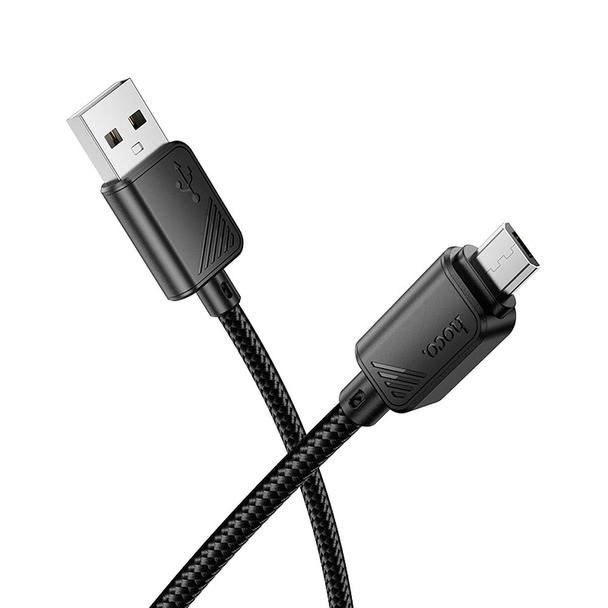 Kabel USB A do Micro USB Hoco 2,4A 1 m X113 czarny