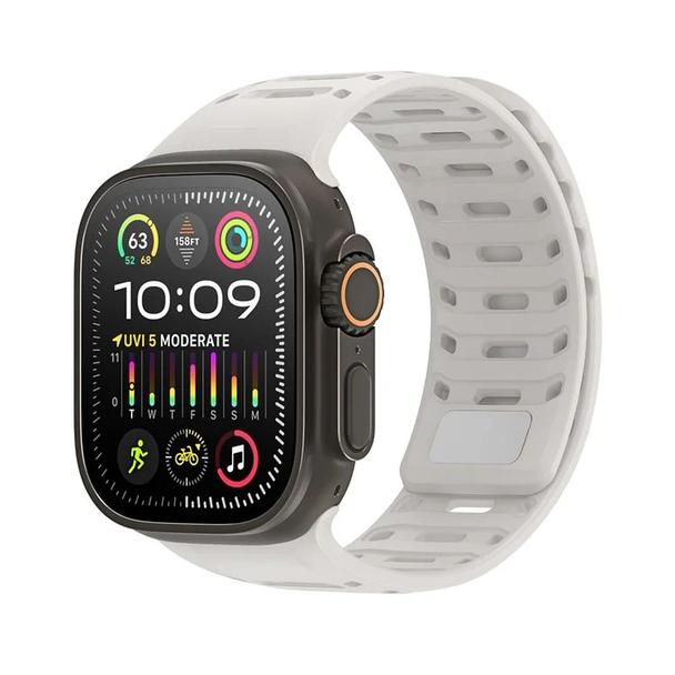 DUX DUCIS pasek CS magnetyczny silikonowy do Apple Watch 42/44/45/46/49 mm szary