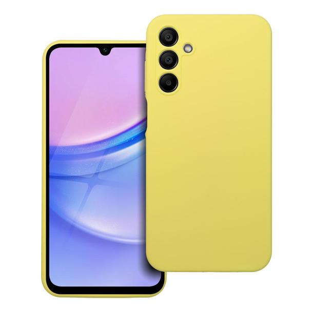 Futerał do Samsung A15 5G / A15 4G Silicone 2mm żółty