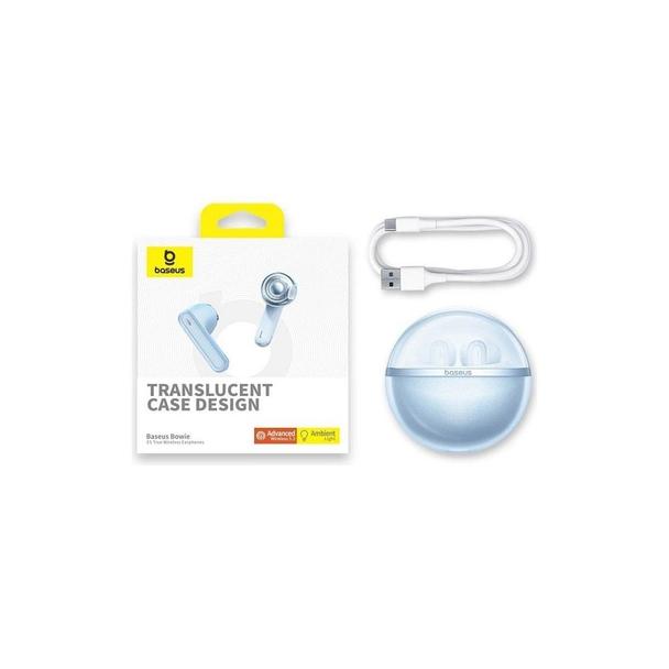BASEUS słuchawki bezprzewodowe bluetooth TWS E5 niebieskie