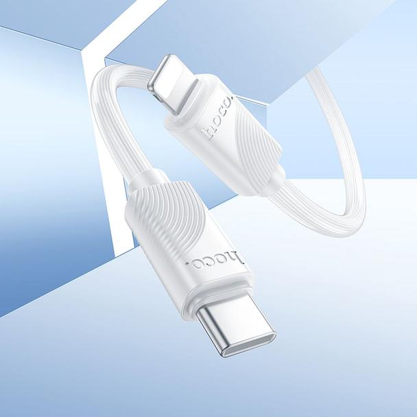 Kabel USB C do Lightning Hoco PD 27W 1 m X114 biały