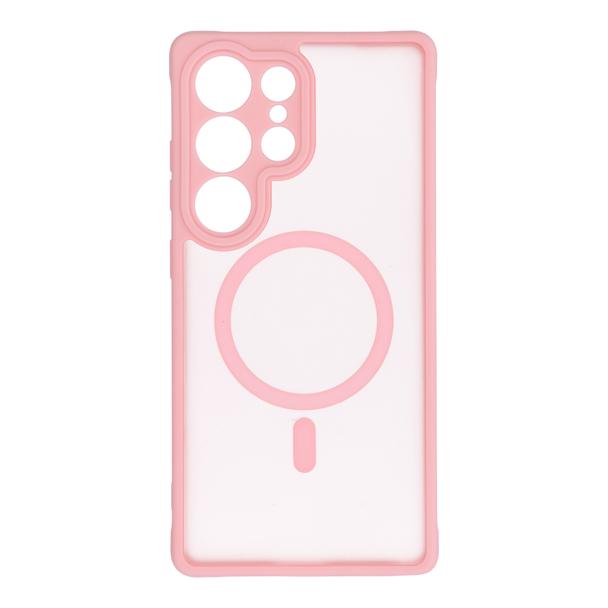 Futerał do Samsung S25 PLUS Full Matte Mag Cover zgodny z MagSafe jasnoróżowy