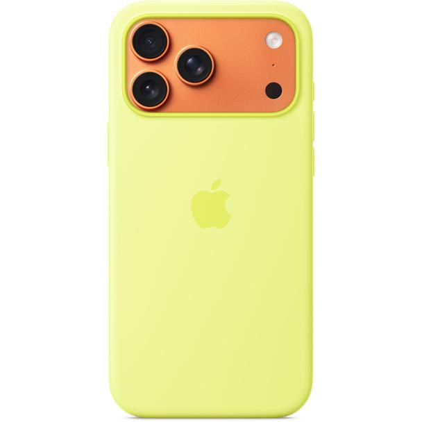 iPhone 17 Pro Max Silicone Case with MagSafe – Neon Yellow 0INT