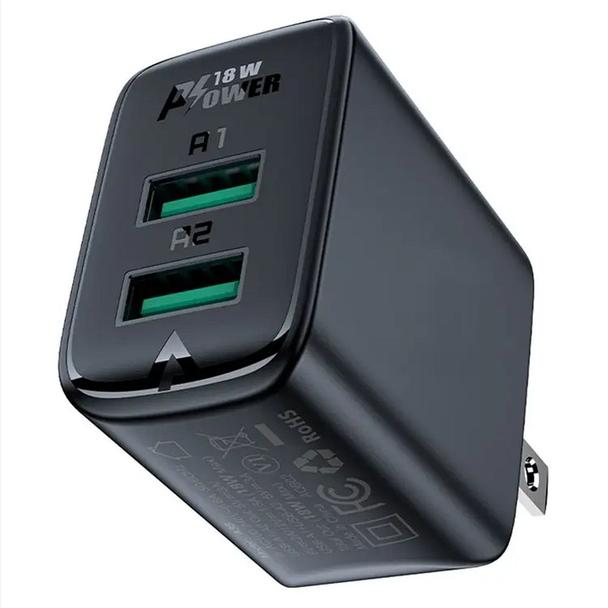 ACEFAST ładowarka sieciowa 2 x USB 3A QC18W A33 UK czarna
