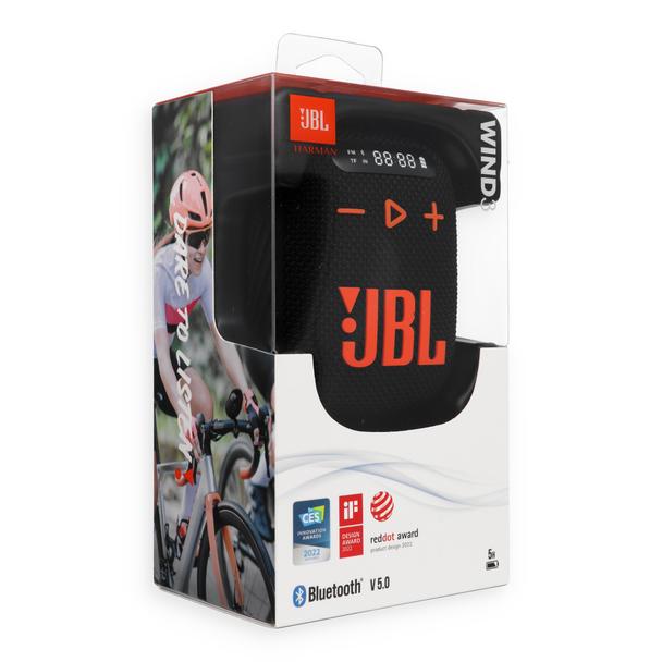 Głośnik bezprzewodowy JBL Wind 3 z uchwytem na kierownicę czarno-pomarańczowy