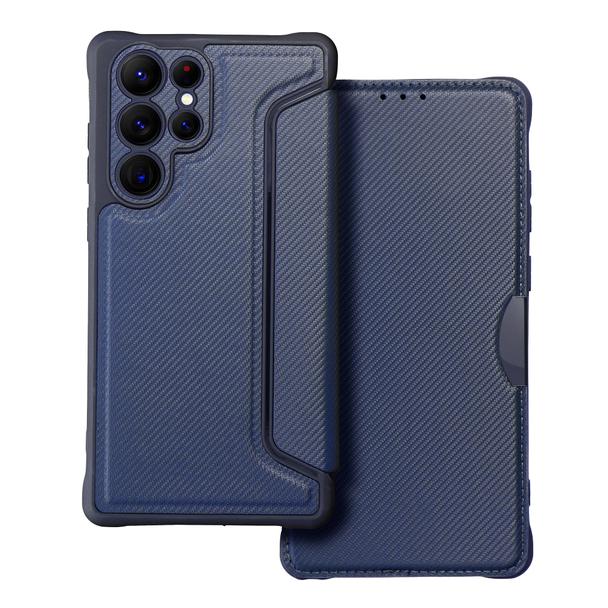 Etui z klapką na Samsung S22 ULTRA Razor Book niebieskie