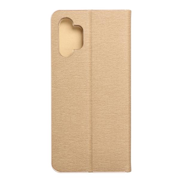 Etui z klapką na Samsung A13 4G Luna Book Gold złote