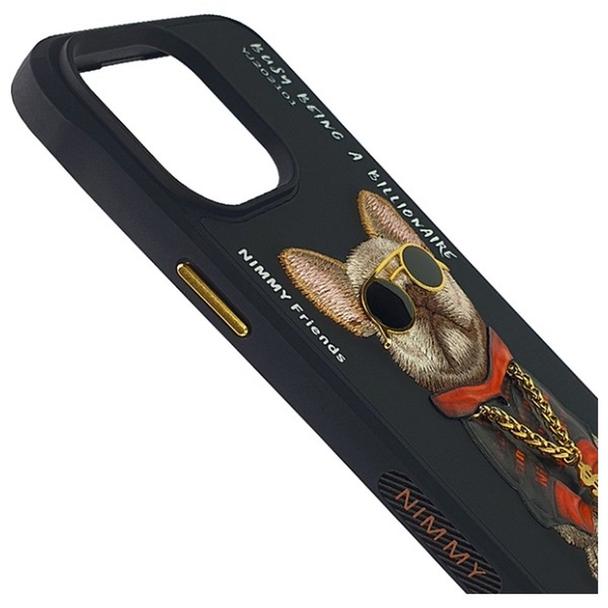 NIMMY futerał GLASSES COOL DOG do IPHONE 15 Pro Max czarny