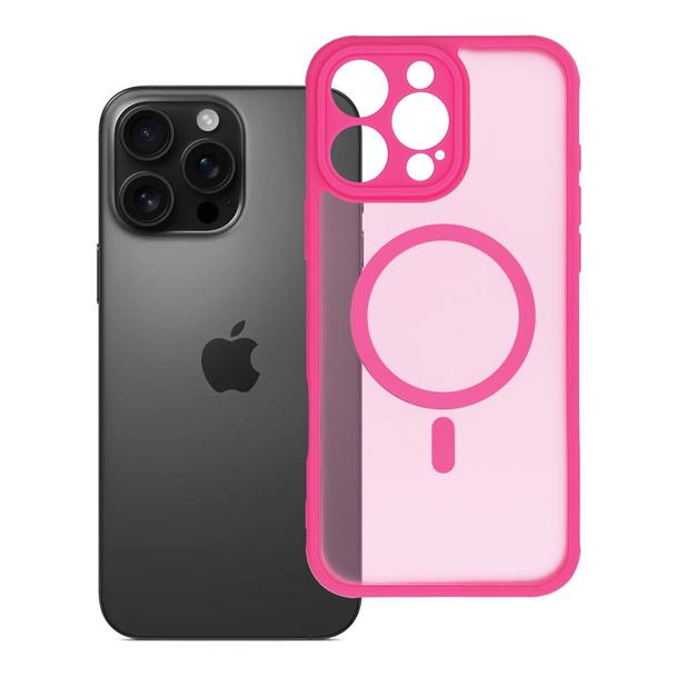 Futerał do iPhone 16 PRO MAX Full Matte Mag Cover zgodny z MagSafe różowy