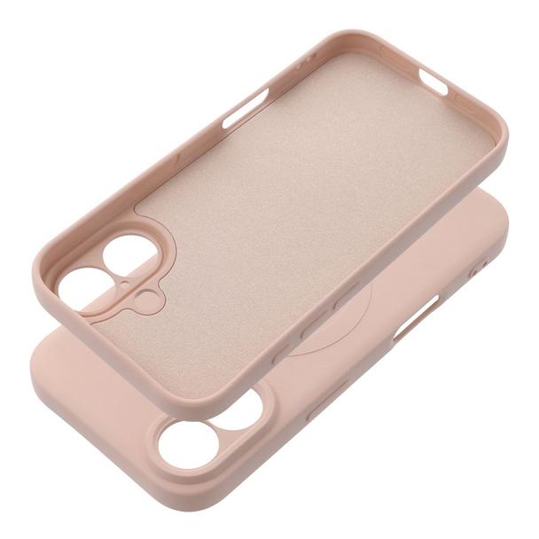 Futerał do iPhone 16 Silicone Mag Cover zgodny z MagSafe różowy