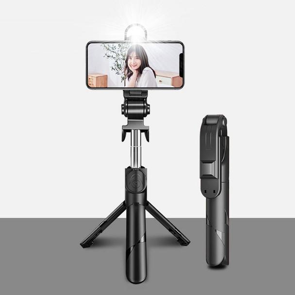 Uchwyt selfie z pilotem bezprzewodowym tripod R1S czarny