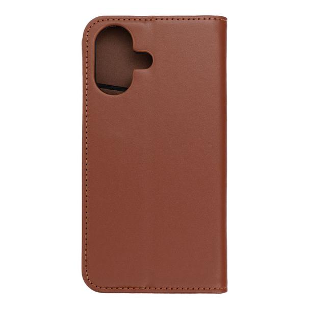 Etui z klapką na iPhone 17 Smart Pro Book skórzane brązowe