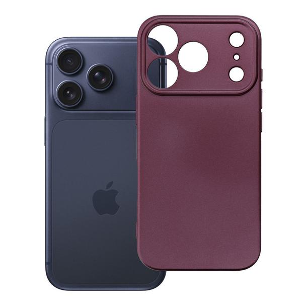 Etui na iPhone 18 Pro / 17 Pro Metallic burgundowy