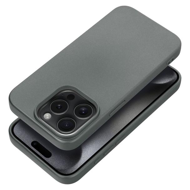 Futerał do iPhone 15 PRO Metallic szary
