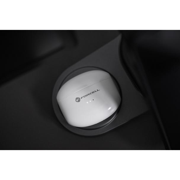 Słuchawki bezprzewodowe douszne Forcell F-Audio TWS Clear Sound białe