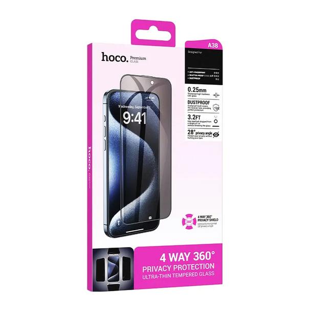 Szkło hartowane do iPhone 15 PRO 360-degree privacy Hoco