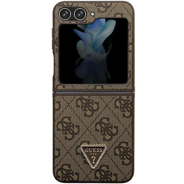 GUESS futerał do SAMSUNG Z Flip 5 GUHCZF5P4TDPW (4G Triangle Strass) brązowy