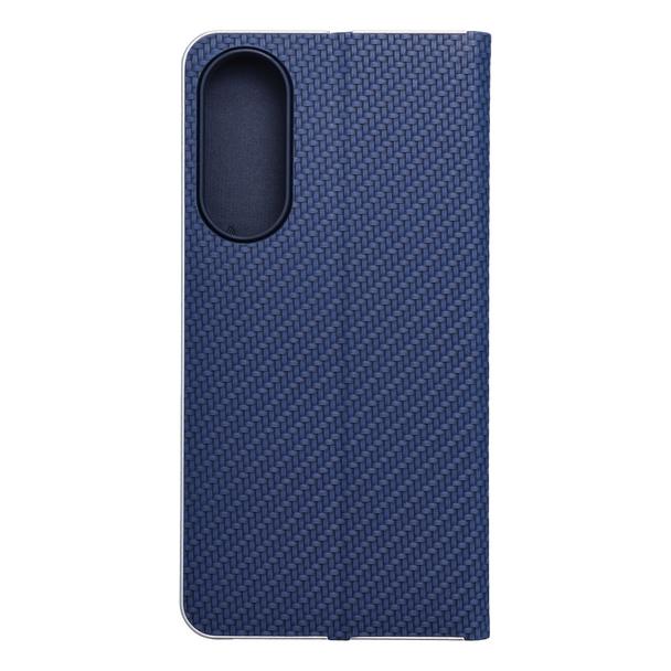 Etui z klapką na Samsung S25 EDGE Luna Book Carbon niebieskie