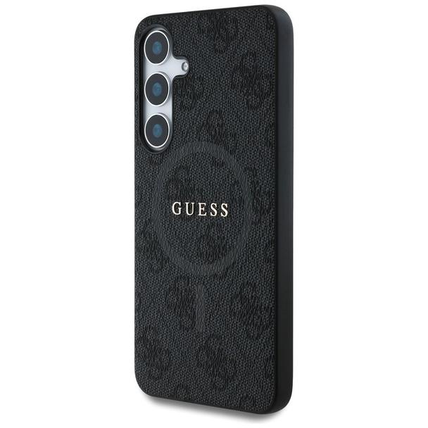 GUESS futerał do SAMSUNG S25 GUHMS25SG4GFRK (Magnetic PU 4G Ring Classic Logo) czarny