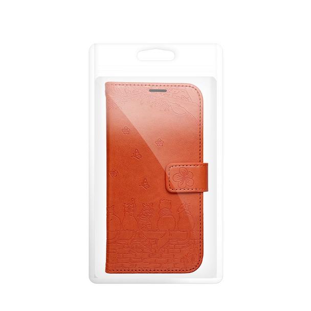 Etui z klapką na iPhone 17 PRO Mezzo Book koty brązowe
