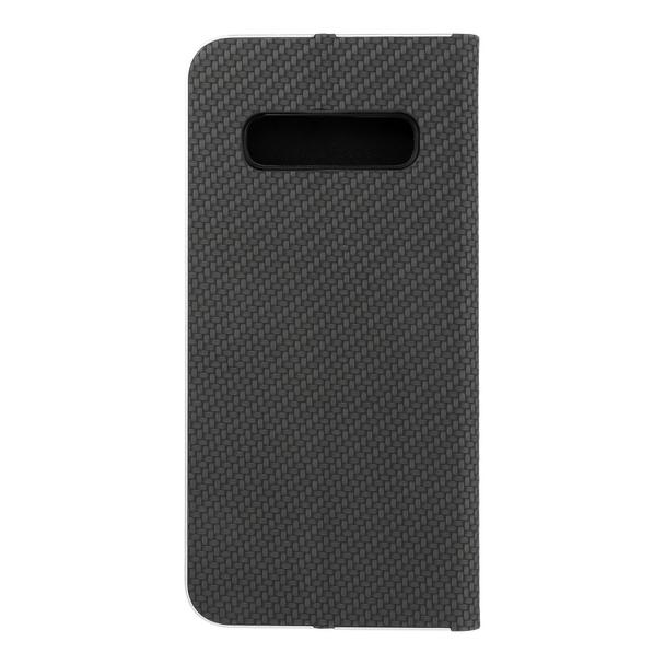 Etui z klapką na Samsung S10 PLUS Luna Book Carbon czarne
