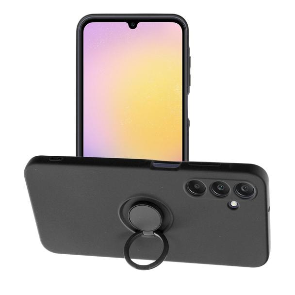 Futerał do Samsung A25 5G Silicone Ring czarny
