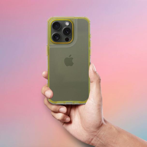 Futerał MATRIX CLEAR do IPHONE 16 Pro żółty
