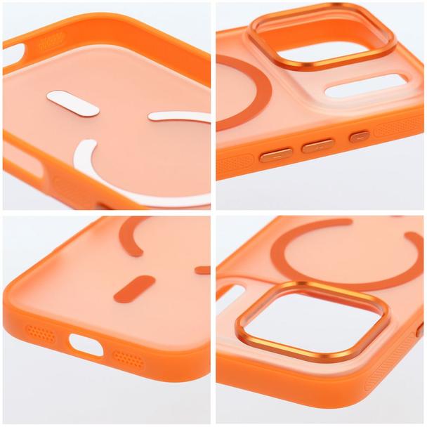Etui na iPhone 18 Pro / 17 Pro Flexline Mag Cover zgodne z MagSafe pomarańczowe