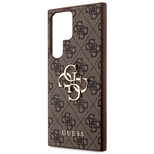 GUESS futerał do SAMSUNG S24 Ultra GUHCS24L4GMGBR (Leather 4G Metal Logo) brązowy