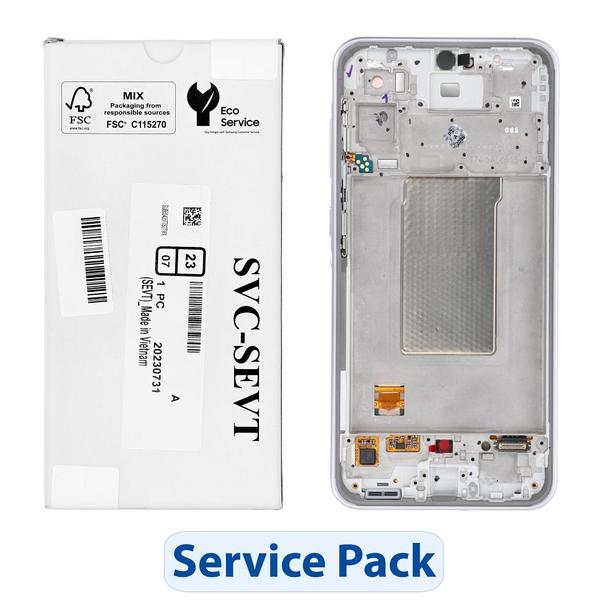ServicePack Wyświetlacz LCD SAMSUNG A36 5G A366B Purple GH82-36841D