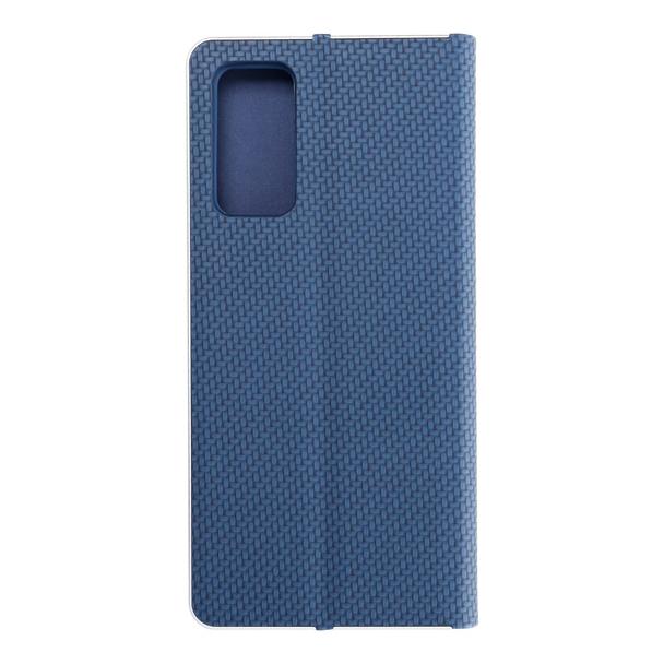 Etui z klapką na Samsung S20 FE / S20 FE 5G Luna Book Carbon niebieskie