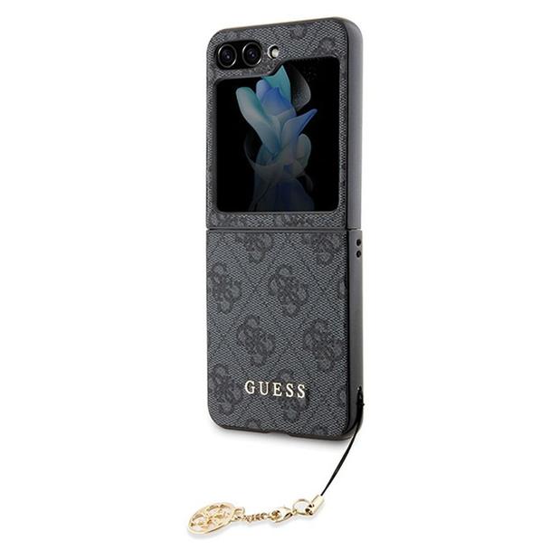 GUESS futerał do SAMSUNG Z Flip 5 GUHCZF5GF4GGR (4G Charm) szary
