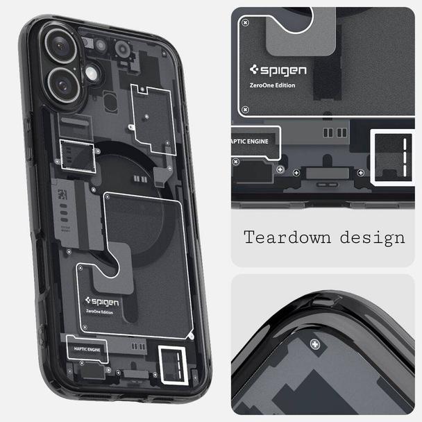 SPIGEN futerał ULTRA HYBRID MAG kompatybilny z MagSafe do IPHONE 16 zero one