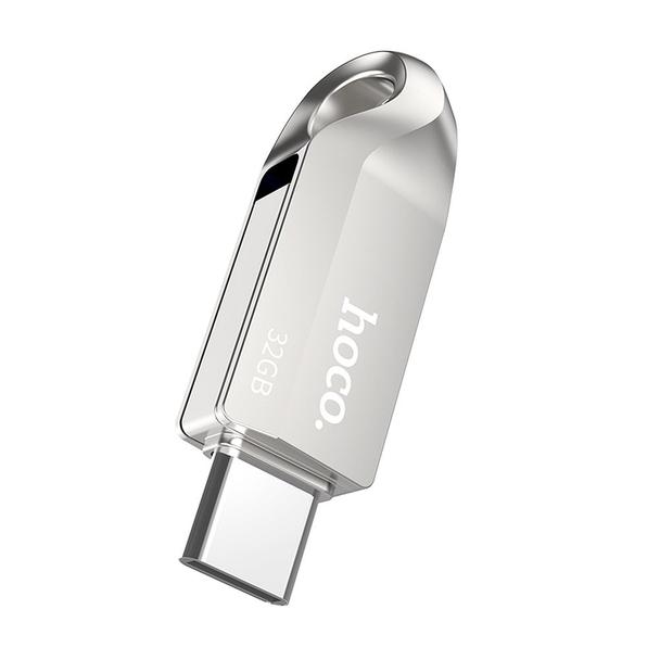 Pendrive 32GB USB 3.0 (USB A + USB C) Hoco UD8 nikiel