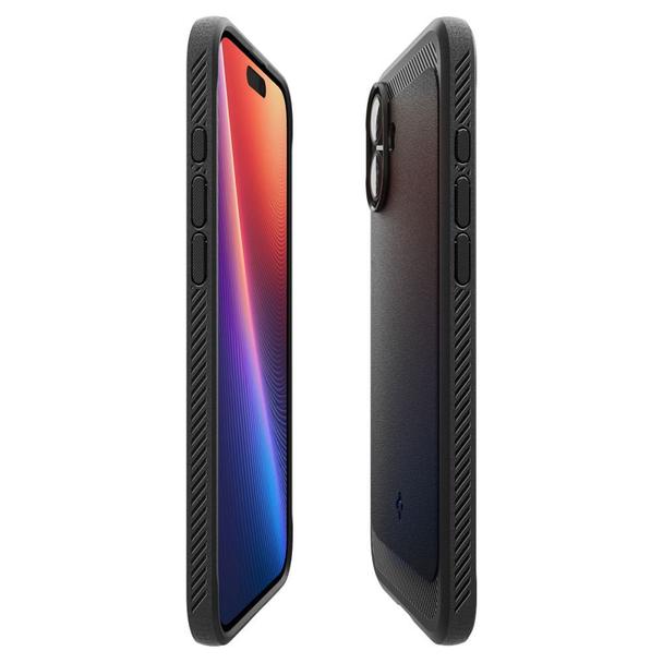 SPIGEN futerał RUGGED ARMOR MAG kompatybilny z MagSafe do IPHONE 16 matte black