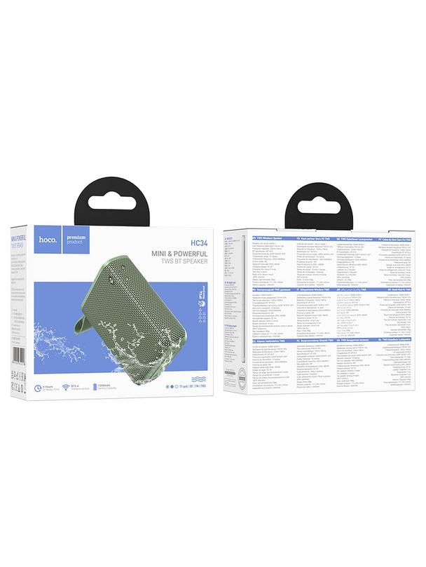 Głośnik bluetooth 5W 4h Hoco HC34 zielony