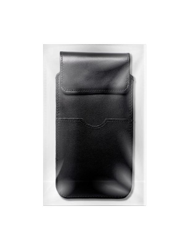 Skórzany futerał uniwersalny / wsuwka z klapką - ROYAL / czarny - Rozmiar 3XL - HUAWEI MATE 20X