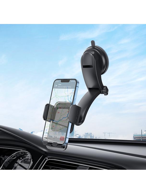 Uchwyt na telefon do samochodu uniwersalny Hoco do szyby / deski CA118 czarny